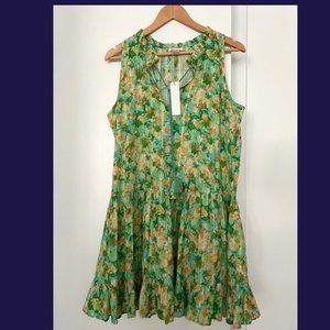 NWT: Shoshanna Tiered Floral Mini Dress | Beach Cover-up | Size: Large